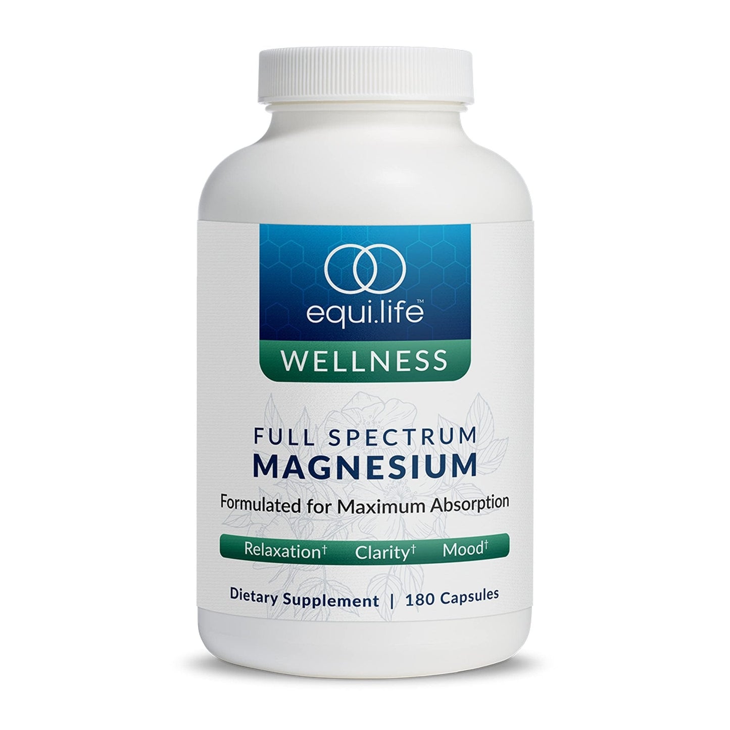 Equilife Full Spectrum Magnesium Supplement, Magnesium Glycinate, Citrate, & Malate, Bioavailable Mineral Blend, Dairy, Soy, & Gluten Free - Maple Wellness Supplements