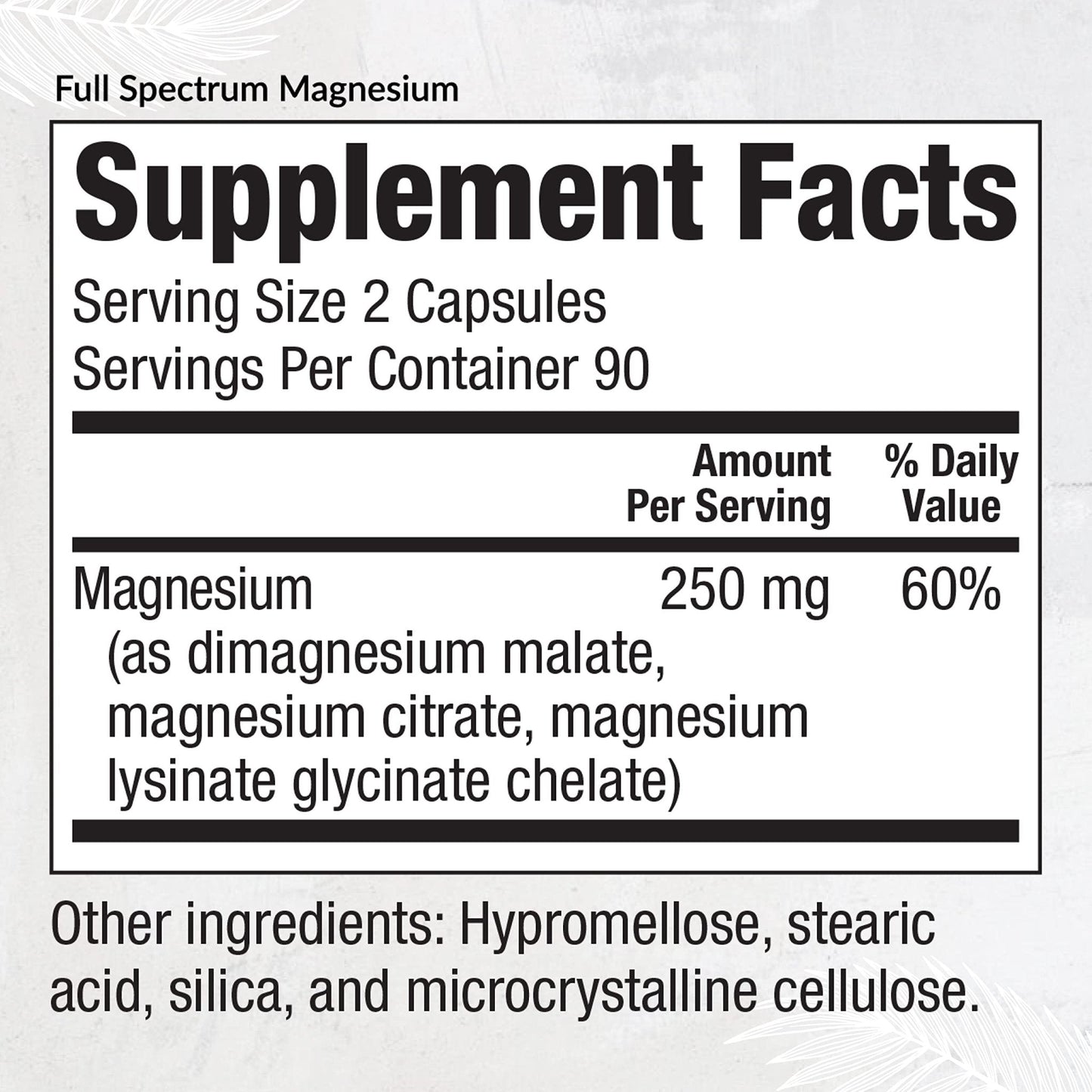 Equilife Full Spectrum Magnesium Supplement, Magnesium Glycinate, Citrate, & Malate, Bioavailable Mineral Blend, Dairy, Soy, & Gluten Free - Maple Wellness Supplements
