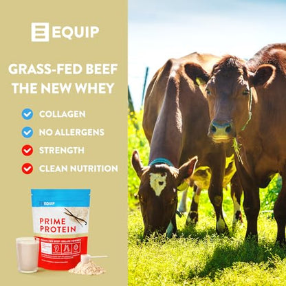 Equip Foods Prime Protein - Grass Fed Beef Protein Powder Isolate - Gluten Free Carnivore - Maple Wellness Supplements