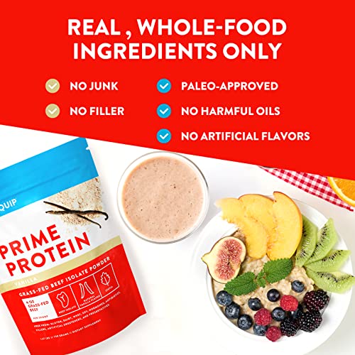 Equip Foods Prime Protein - Grass Fed Beef Protein Powder Isolate - Gluten Free Carnivore - Maple Wellness Supplements
