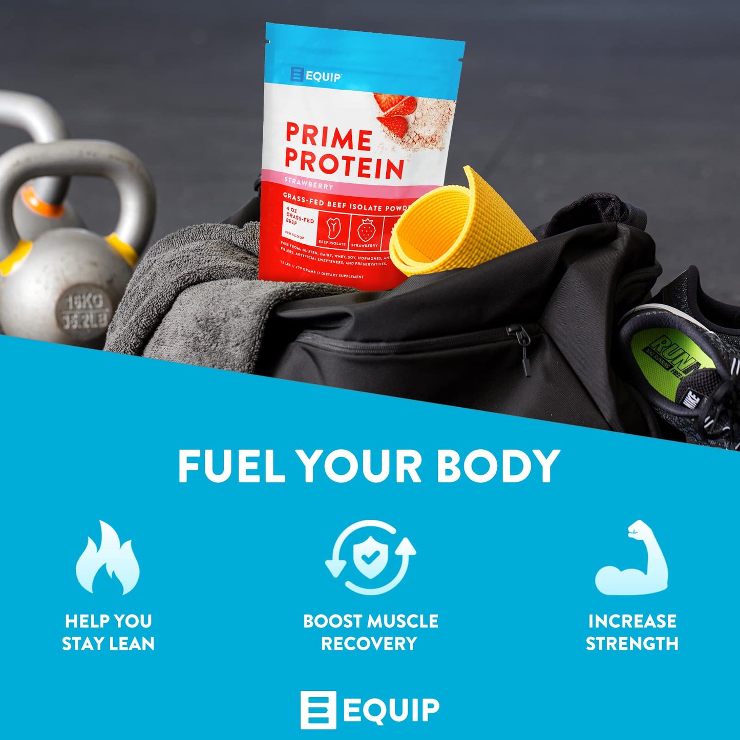 Equip Foods Prime Protein - Grass-Fed Beef Protein Powder Isolate -Paleo and Keto - Maple Wellness Supplements