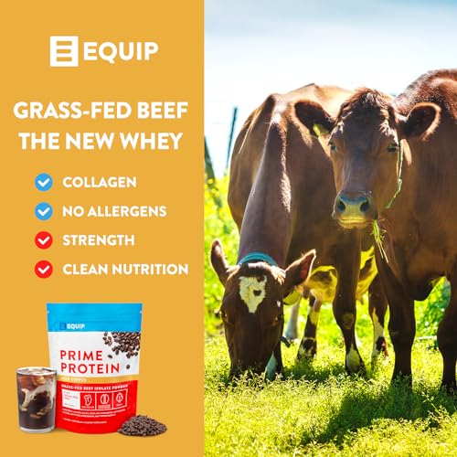 Equip Foods Prime Protein - Grass Fed Beef Protein Powder Isolate - Paleo and Keto - Maple Wellness Supplements