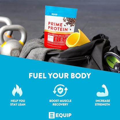 Equip Foods Prime Protein - Grass Fed Beef Protein Powder Isolate - Paleo and Keto - Maple Wellness Supplements