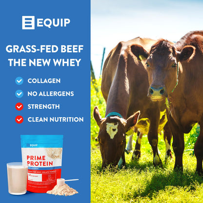 Equip Foods Prime Protein - Grass Fed Beef Protein Powder Isolate - Paleo and Keto Friendl - Maple Wellness Supplements