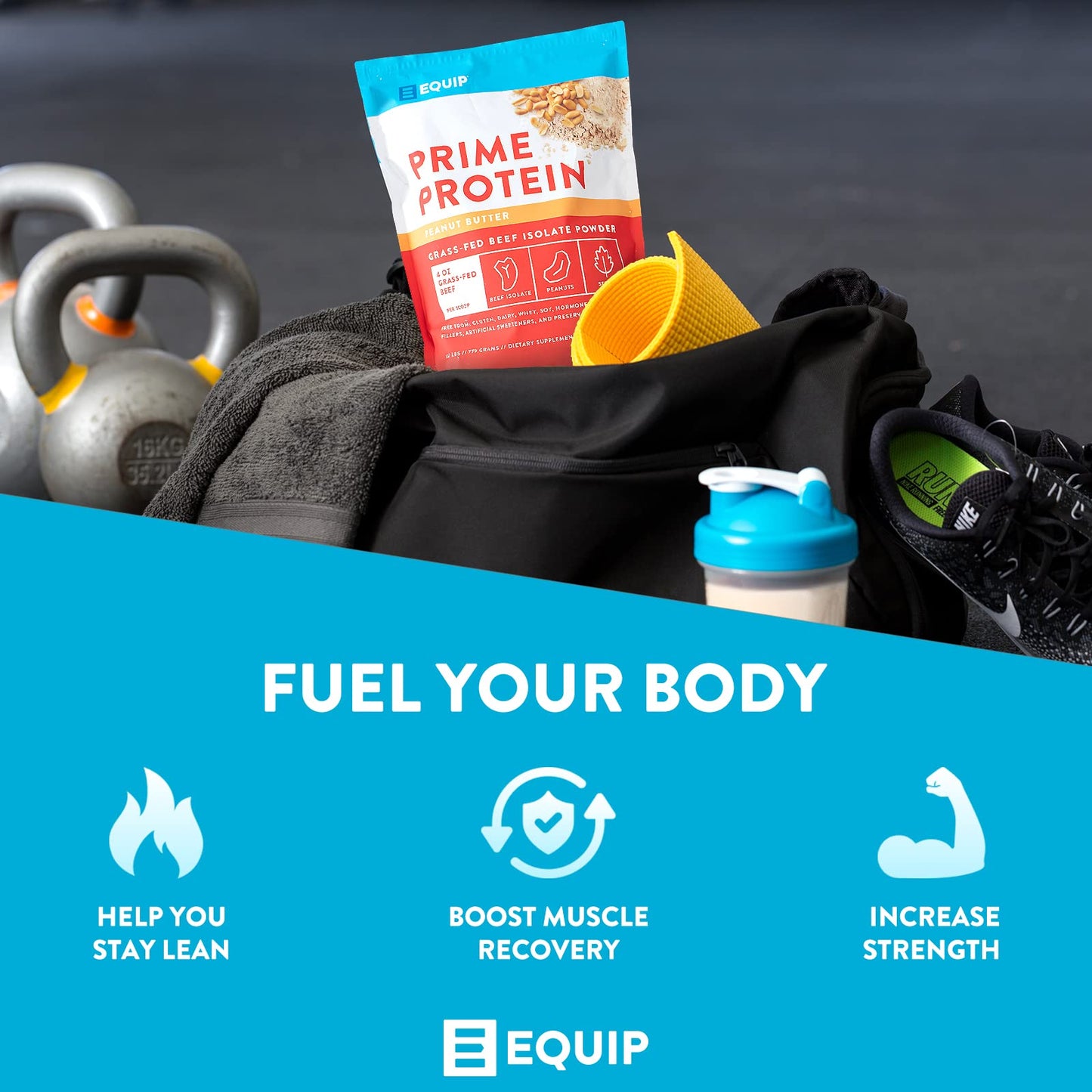Equip Foods Prime Protein - Grass Fed Beef Protein Powder Isolate - Paleo and Keto Friendly - Maple Wellness Supplements