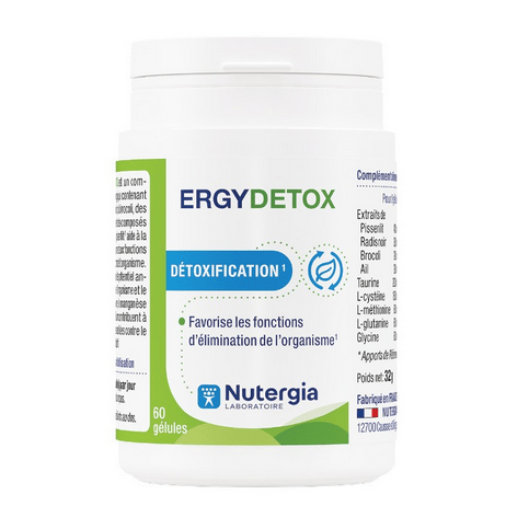 ERGYDETOX 60 capsules - NUTERGIA - Maple Wellness Supplements