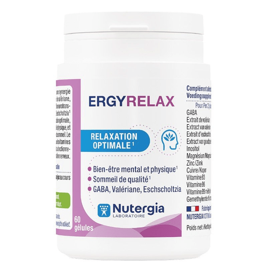Ergyrelax optimal relaxation - 60 Caps - NUTERGIA - Maple Wellness Supplements