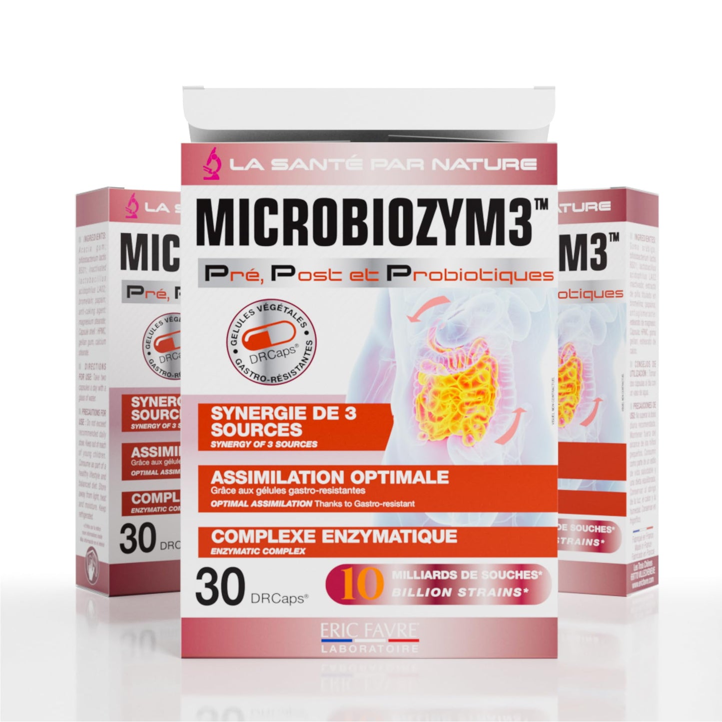 ERIC FAVRE Probiotics for Women Digestive Health – Triple Action with Prebiotics and Postbiotics, Reduces Bloating & Gas - Maple Wellness Supplements