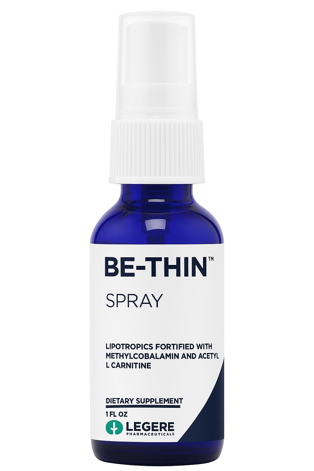ES Global Brands Legere Pharmaceuticals Be-Thin Nutrient & Energy Support Spray – MIC Spray, Methionine, Inositol, Choline, Amino Acids, B12, – Wellness & Clean Energy, 1 fl oz - Maple Wellness Supplements