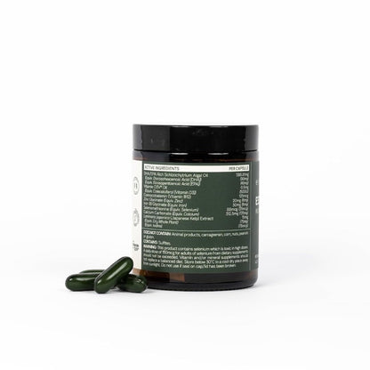 Essential 8 | Multivitamin for Energy & Immunity Support | 8 Essential Nutrients | Calcium, Vitamin B12, Omega3, Zinc, Iron, Vitamin D & More - Maple Wellness Supplements