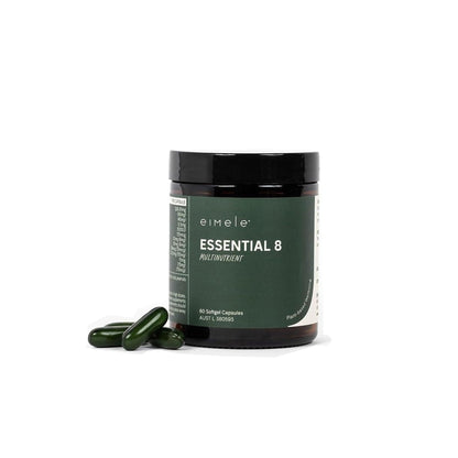 Essential 8 | Multivitamin for Energy & Immunity Support | 8 Essential Nutrients | Calcium, Vitamin B12, Omega3, Zinc, Iron, Vitamin D & More - Maple Wellness Supplements
