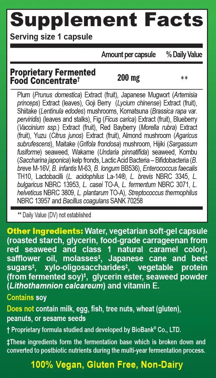Essential Formulas Dr. Ohhira’s Probiotics Original Formula with 3 Year Fermented Prebiotics, Live Active Probiotics and The only Product with Postbiotic Metabolites, 60 Capsules - Maple Wellness Supplements