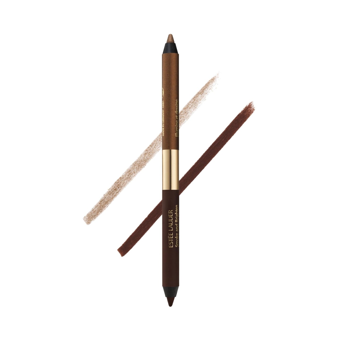 Estée Lauder Smoke and Brighten Long-Lasting Waterproof Kajal Eyeliner Pencil Duo, 0.03 Ounce, Dark Chocoloate/Rich Bronze - Maple Wellness Supplements