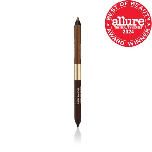 Estée Lauder Smoke and Brighten Long-Lasting Waterproof Kajal Eyeliner Pencil Duo, 0.03 Ounce, Dark Chocoloate/Rich Bronze - Maple Wellness Supplements