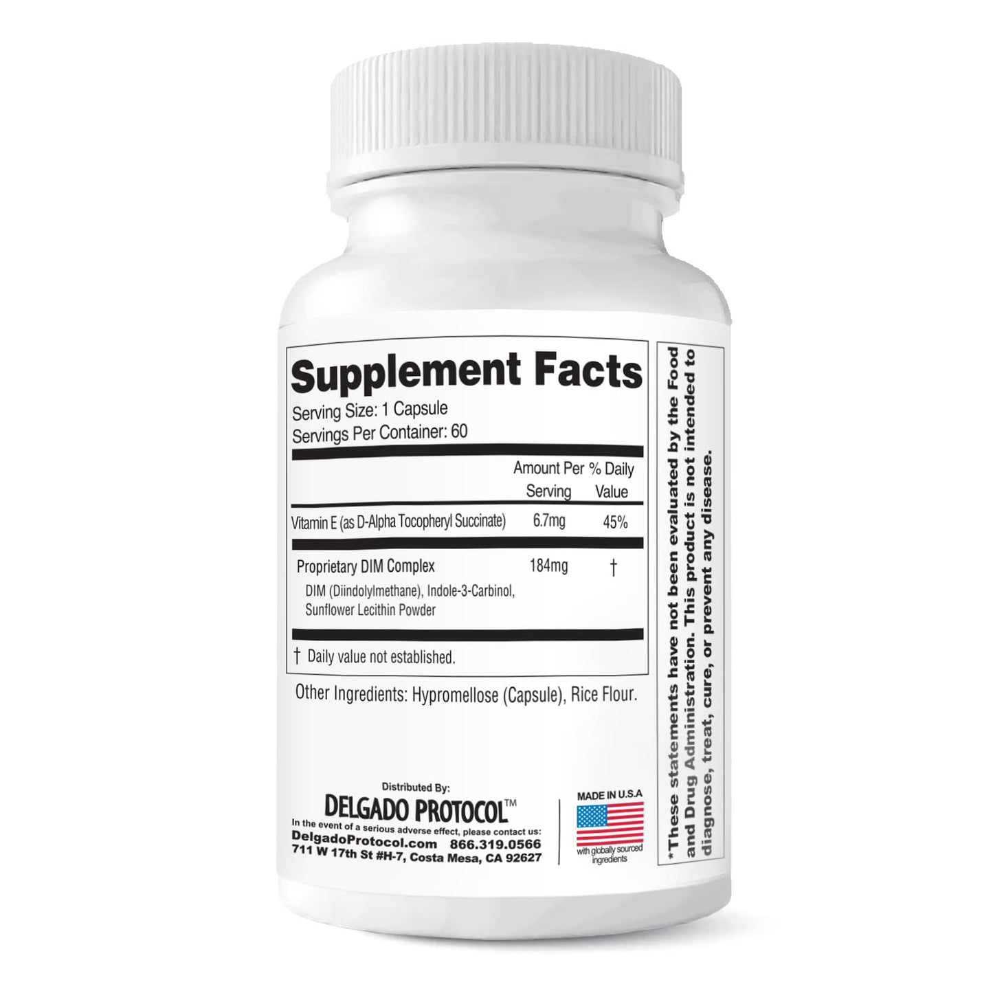 EstroBlock Estrogen Balance Supplement - Maintain Clear Skin, Body Defenses for Women & Men - Delgado Protocol - Original Formula w/No Crystalline DIM Against Dysfunction - 60 Capsules - Maple Wellness Supplements