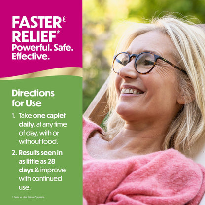 Estroven Complete Multi-Symptom Menopause Supplement for Women, 28 Ct., Clinically Proven Ingredient Provide Menopause Relief & Night Sweats & Hot Flash Relief* Drug-Free & Non-GMO - Maple Wellness Supplements