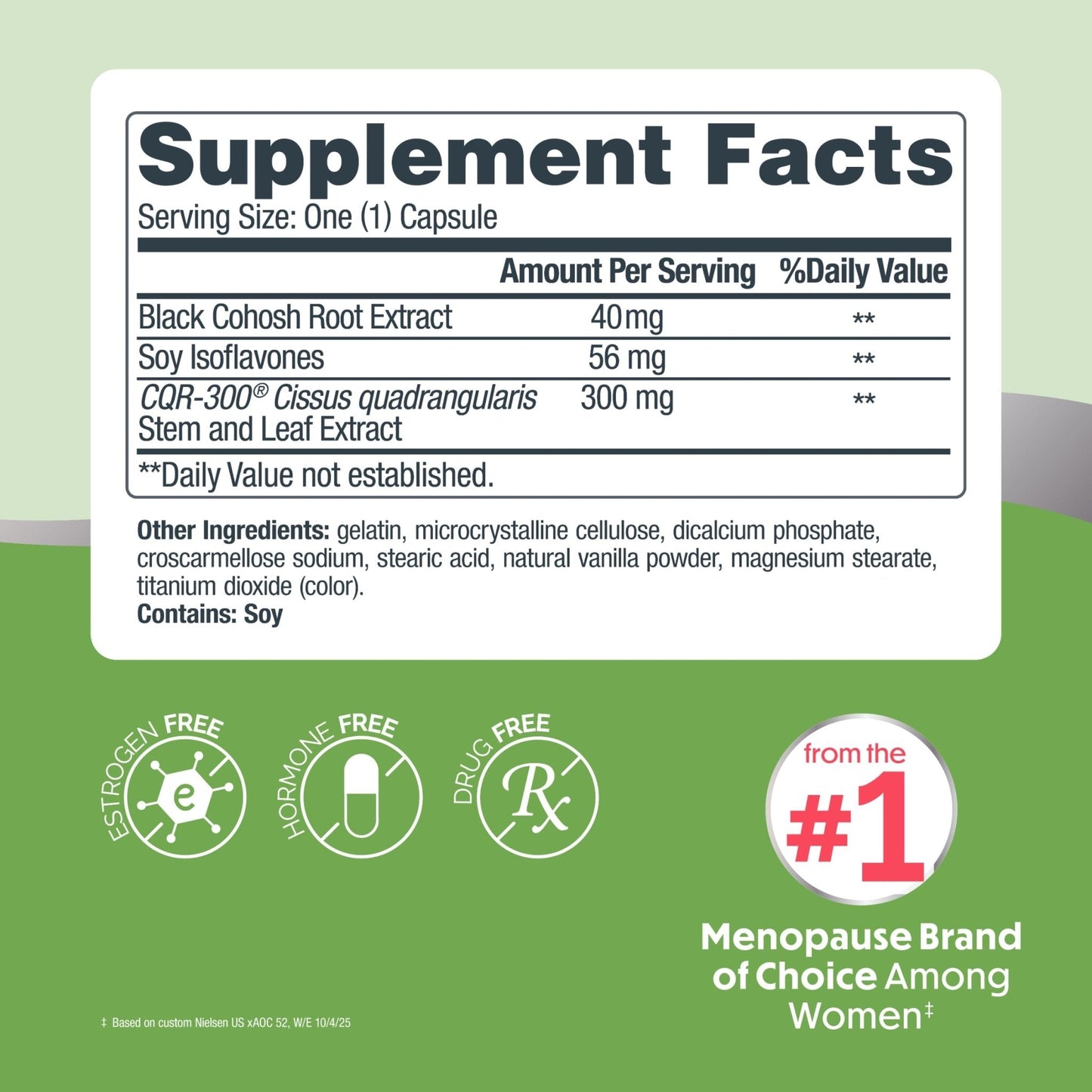 Estroven Pre-Menopause Relief, 30 Ct., Clinically Proven Ingredients, Provides Menopause Relief plus Night Sweats & Hot Flash Relief, Drug-Free or Estrogen Free - Maple Wellness Supplements