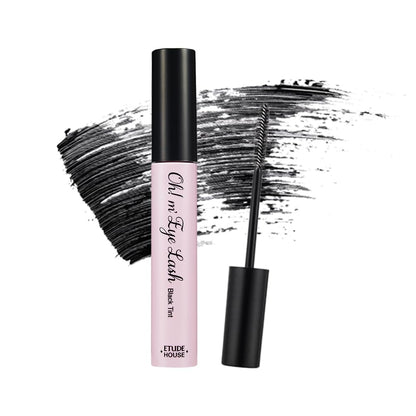 ETUDE Oh M'Eye Lash Black Tint Mascara – Natural Glossy Effect with Long Lasting Strong Curl System, Volume Enhancing, Smudge-Free, Improved fixation and water resistance, Korean Makeup, Kbeauty - Maple Wellness Supplements