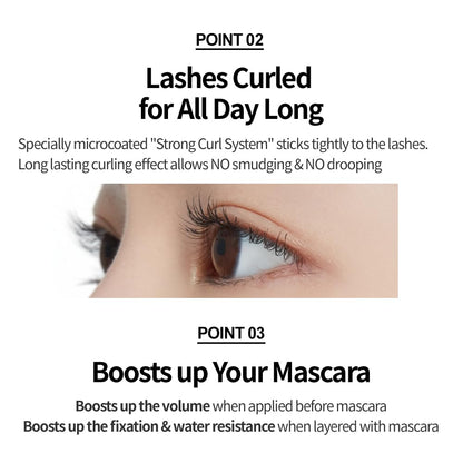 ETUDE Oh M'Eye Lash Black Tint Mascara – Natural Glossy Effect with Long Lasting Strong Curl System, Volume Enhancing, Smudge-Free, Improved fixation and water resistance, Korean Makeup, Kbeauty - Maple Wellness Supplements