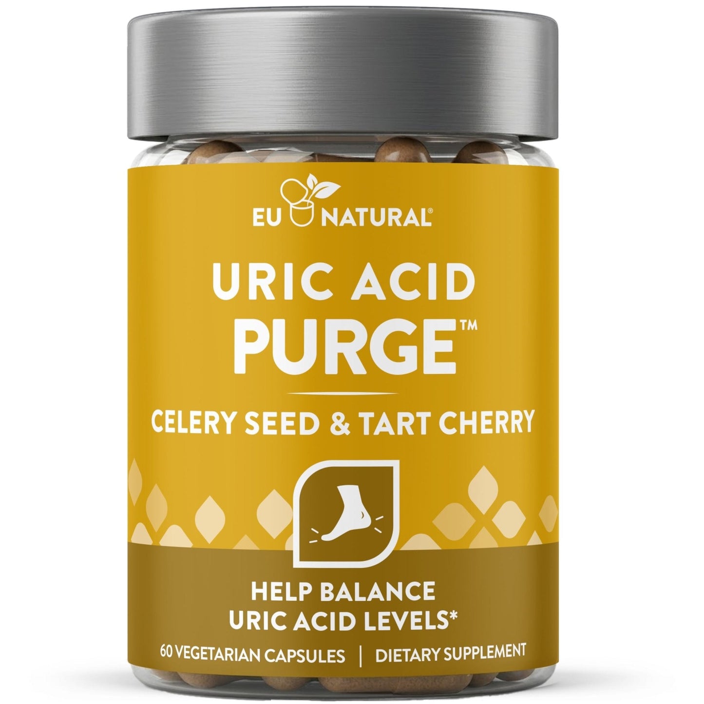 Eu Natural Purge Uric Acid Flush - Eat & Drink What You Want - Uric Acid Support for Joints & Mobility with Celery Seed - Maple Wellness Supplements