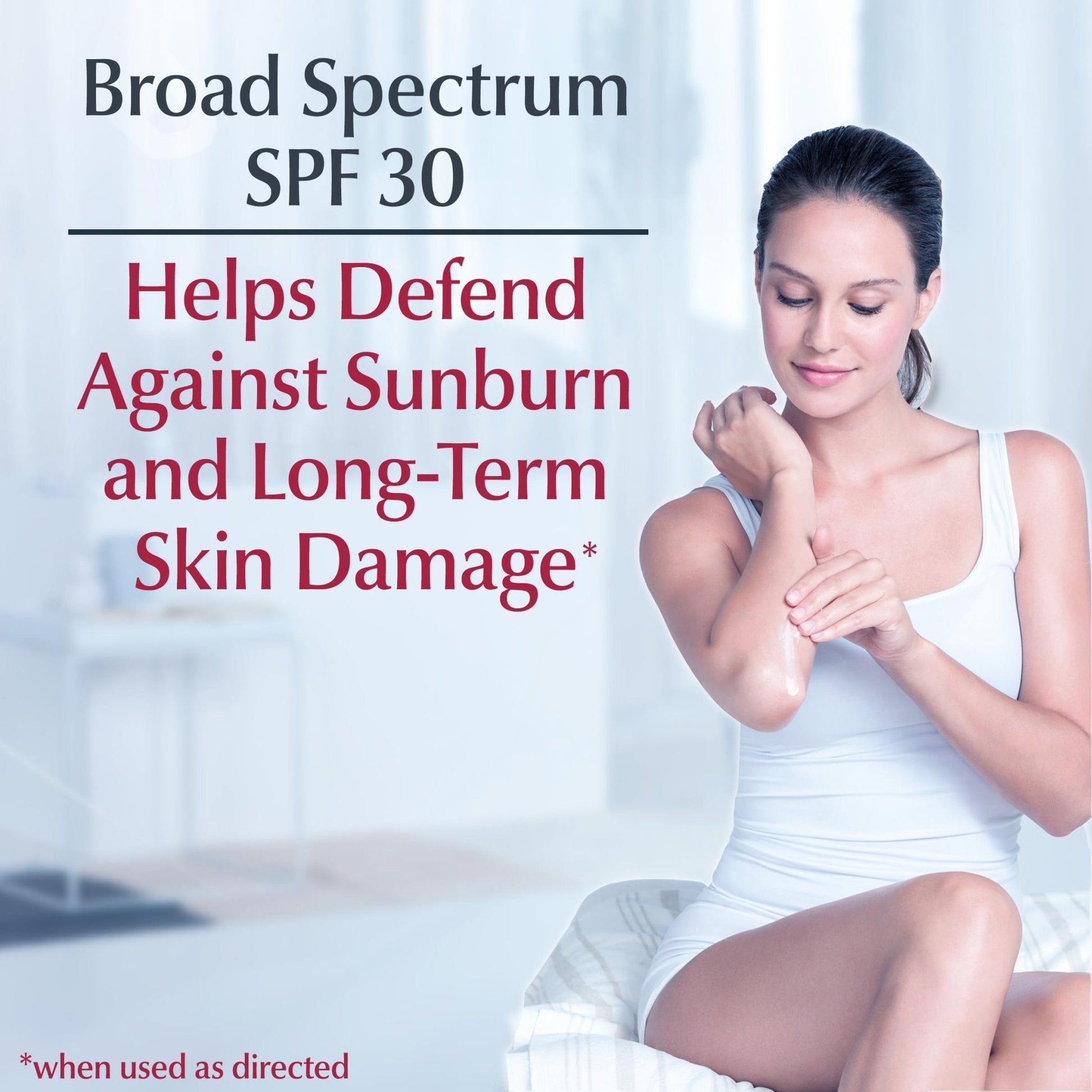 Eucerin Daily Hydration Broad Spectrum SPF 30 Sunscreen Body Cream for Dry Skin, Fragrance Free Sunscreen Moisturizer, 8 Oz Tube - Maple Wellness Supplements