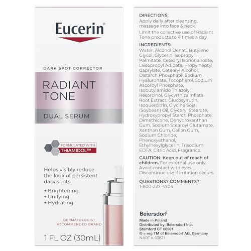Eucerin Radiant Tone Dual Serum Dark Spot Corrector, Dark Spot Serum with Thiamidol - Maple Wellness Supplements