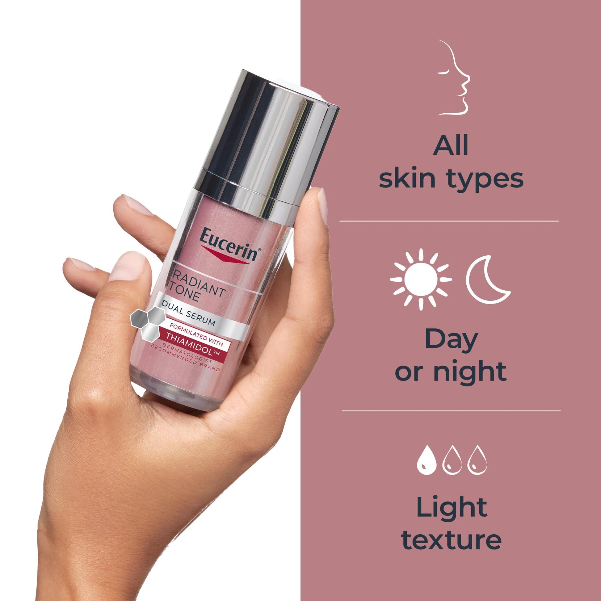 Eucerin Radiant Tone Dual Serum Dark Spot Corrector, Dark Spot Serum with Thiamidol - Maple Wellness Supplements