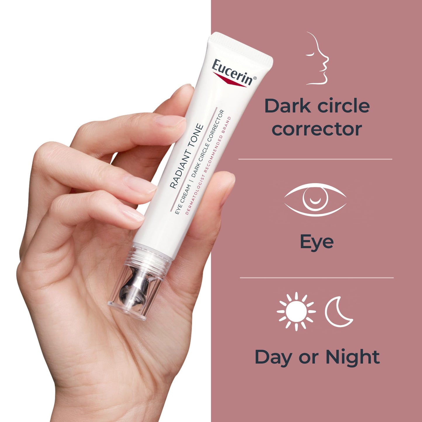 Eucerin Radiant Tone Eye Cream Dark Circle Corrector, Eye Brightening Cream with Thiamidol and Hyaluronic Acid - Maple Wellness Supplements