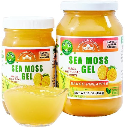 EverSmith Organics - Wildcrafted Irish Sea Moss Gel | Made in USA | Rich in Vitamins - Maple Wellness Supplements