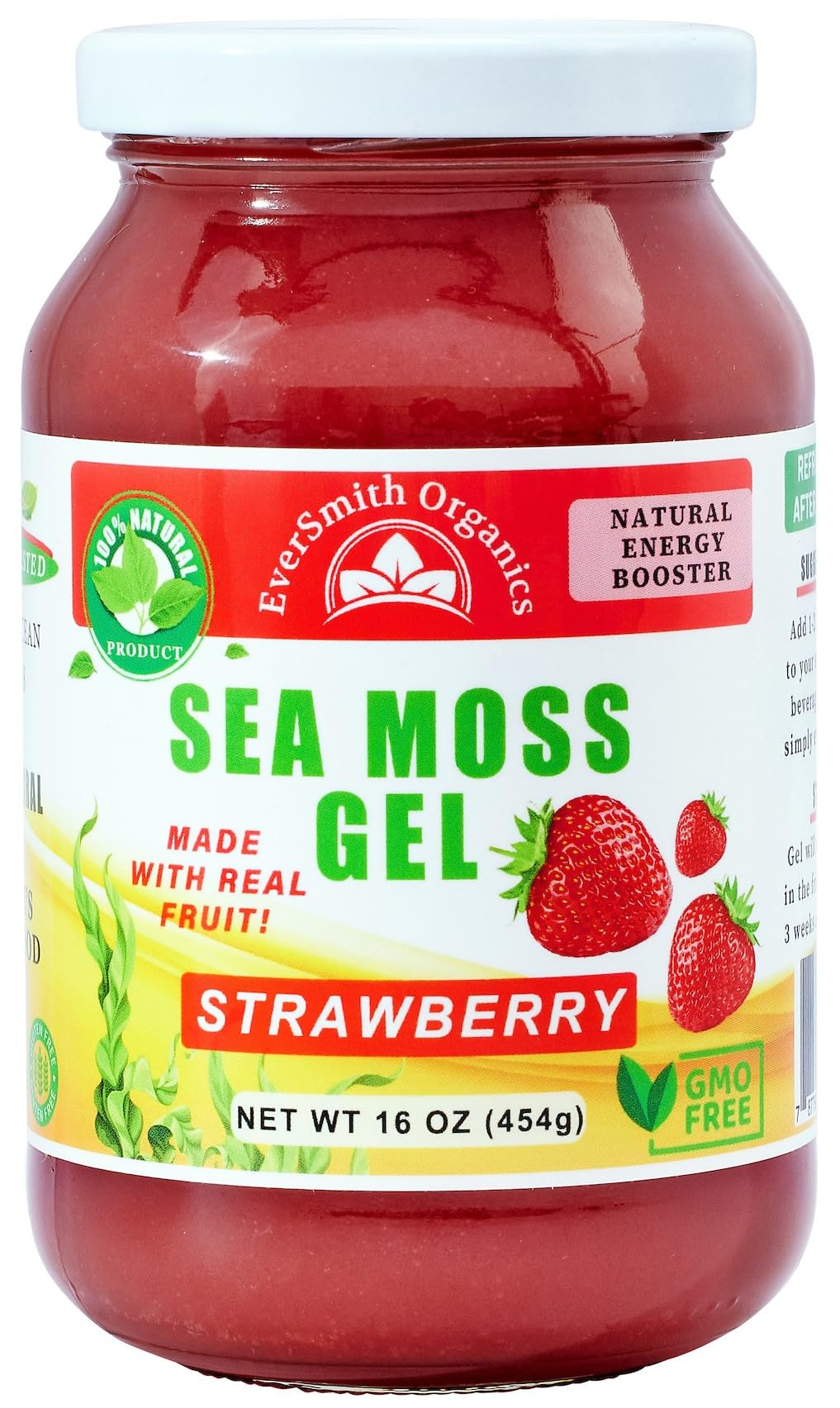 EverSmith Organics - Wildcrafted Irish Sea Moss Gel | Made in USA | Rich in Vitamins - Maple Wellness Supplements