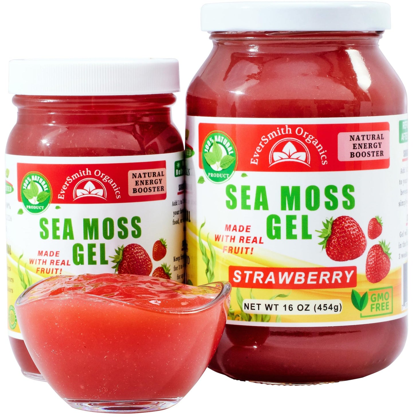 EverSmith Organics - Wildcrafted Irish Sea Moss Gel | Made in USA | Rich in Vitamins - Maple Wellness Supplements