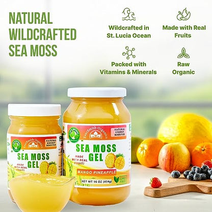 EverSmith Organics - Wildcrafted Irish Sea Moss Gel | Made in USA | Rich in Vitamins - Maple Wellness Supplements