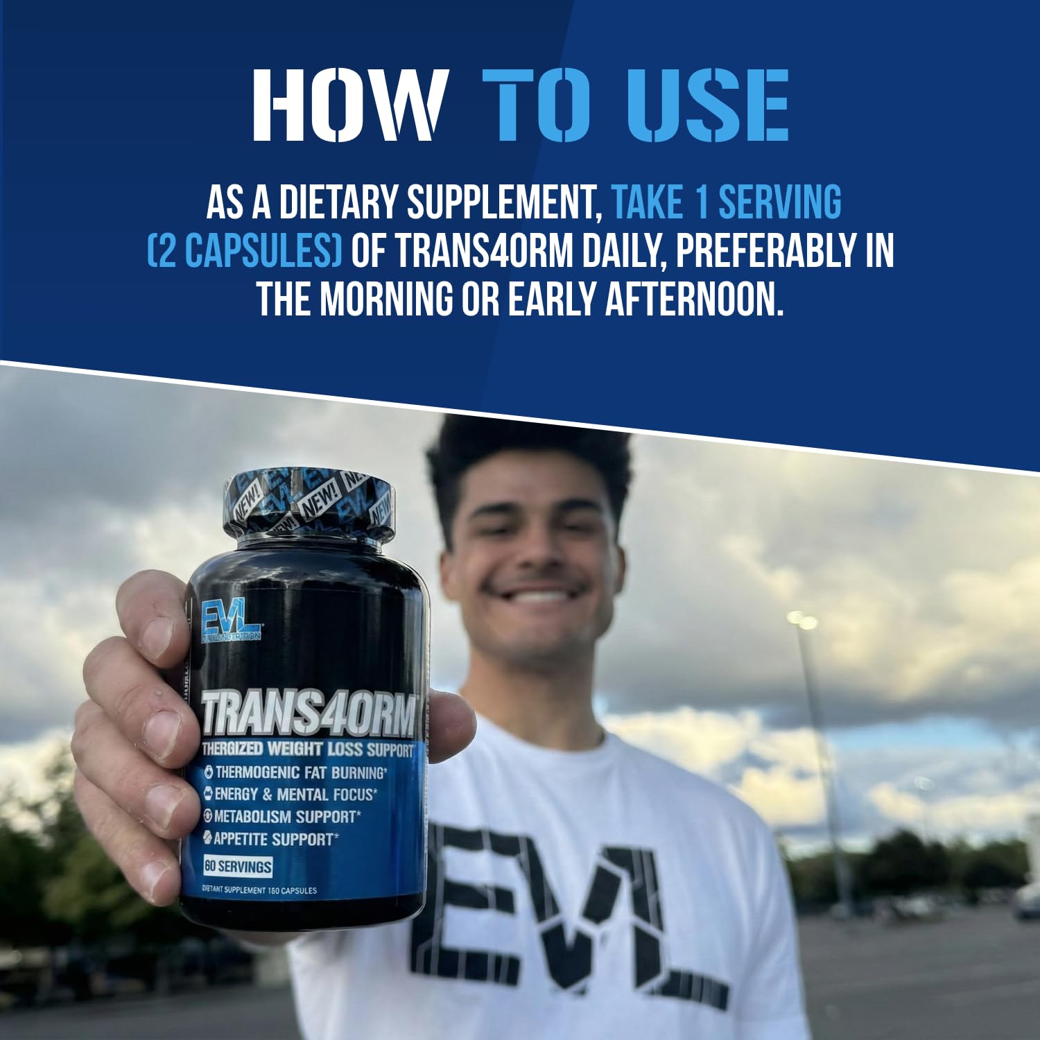 EVL Thermogenic Fat Burner Support - Fast Acting Weight Loss Energy and Appetite Support - Trans4orm Green Tea Supplement - Maple Wellness Supplements