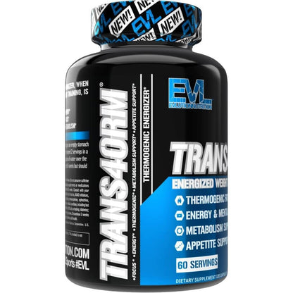 EVL Thermogenic Fat Burner Support - Fast Acting Weight Loss Energy and Appetite Support - Trans4orm Green Tea Supplement - Maple Wellness Supplements