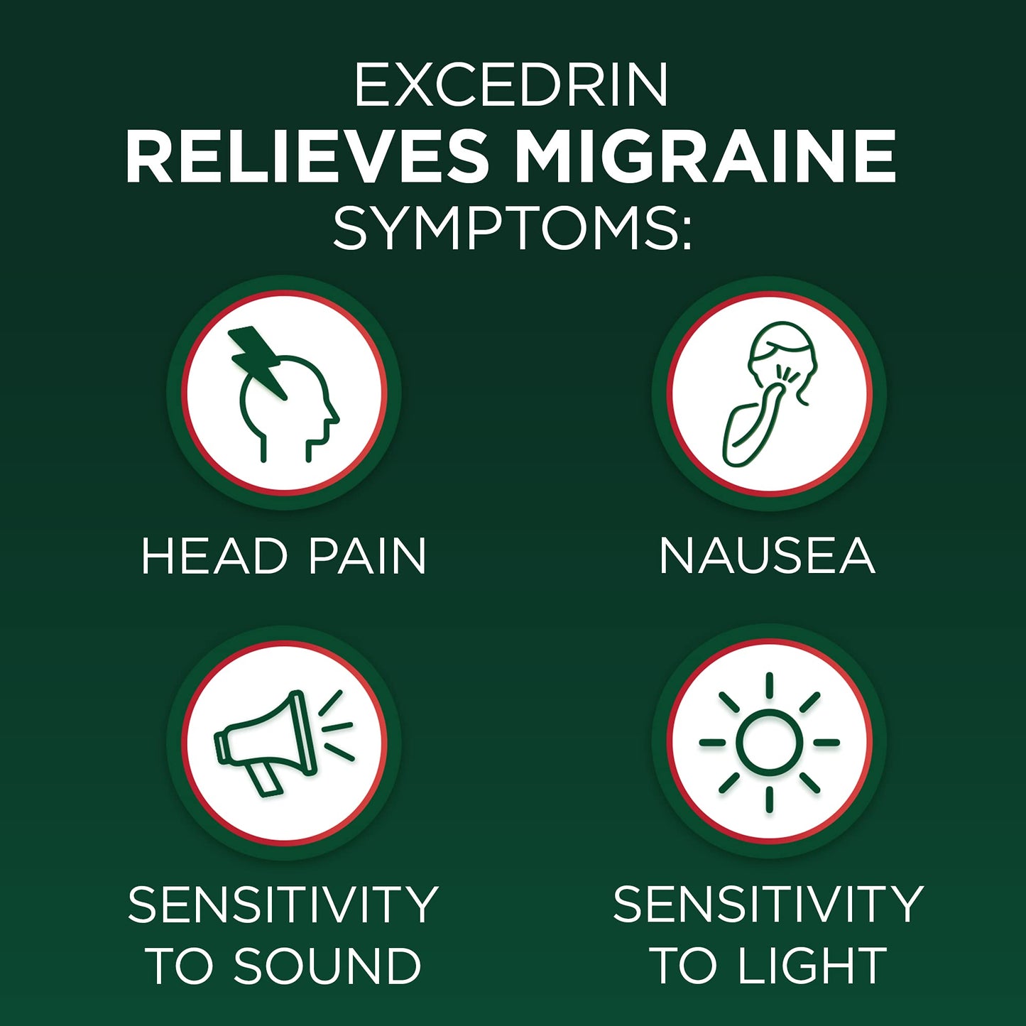 Excedrin Migraine Relief Caplets to Alleviate Migraine Symptoms - 200 Count - Maple Wellness Supplements