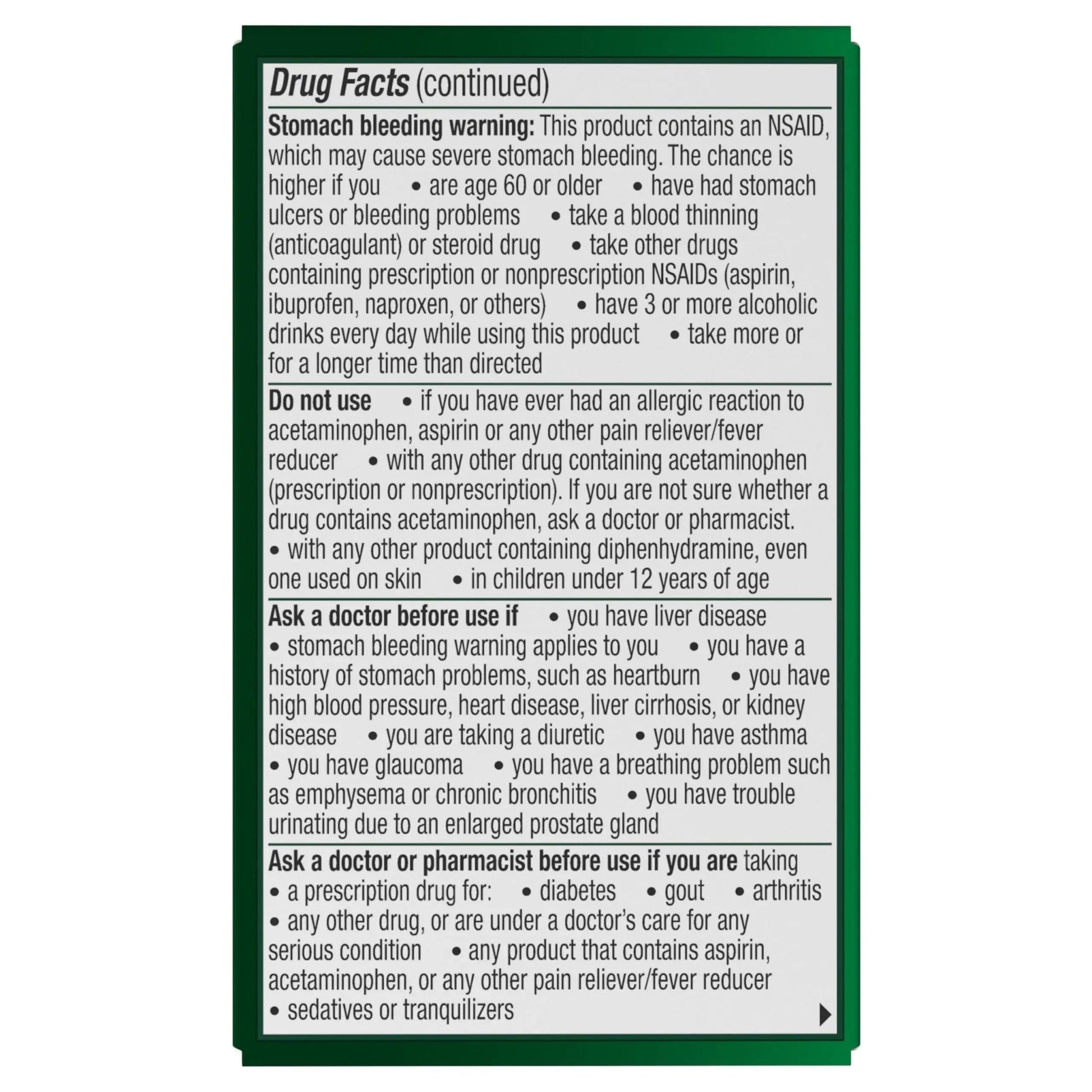 Excedrin PM for Headache Relief, Acetaminophen 250mg, Aspirin 250mg, Diphenhydramine Citrate 38mg, Pain Reliever, Nighttime Sleep-Aid, 24 Count - Maple Wellness Supplements