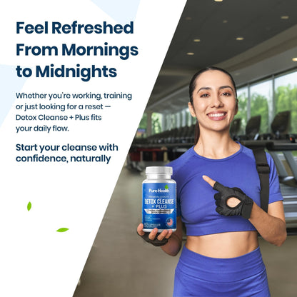 Extra Strength Fast Acting 7-in-ONE Advanced Formula - Full Body Cleanse - Detox & Liver Cleanse - Detox & Liver Repair, All Natural Toxins Remover, Healthy Cleansing Support for Liver (60 Capsule) - Maple Wellness Supplements