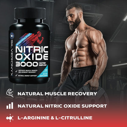 Extra Strength Nitric Oxide Booster - 3X Strength L-Arginine AKG & Citrulline Malate - Men & Women Premium Pre Workout Nitric Booster - Natural Energy & Muscle Support - Maple Wellness Supplements