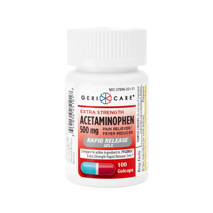 Extra Strength Rapid Release Pain Relief Gelcaps, 100count - Maple Wellness Supplements