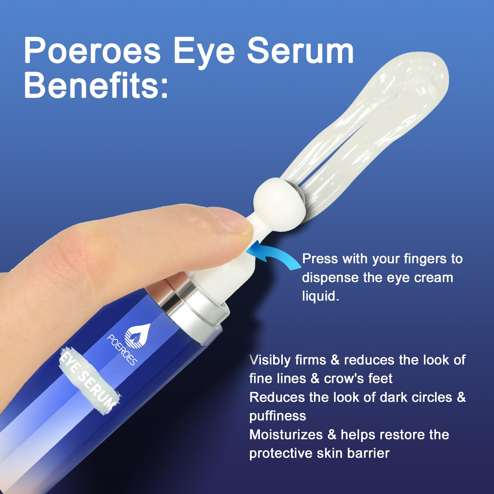 Eye Serum with 8% Caffeine 8% Retinol Hyaluronic Acid Niacinamide peptides for Puffy Bags Fine Lines Dark Circles Wrinkles - Maple Wellness Supplements