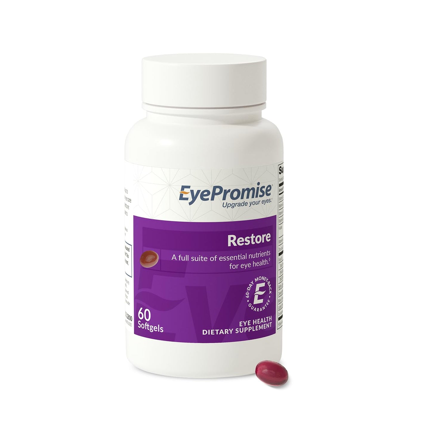 EyePromise Restore Eye Health Supplements - 60 Softgels, 30-Day Supply - Omega 3 Supplement for Aging Eyes with Lutein and Zeaxanthin, - Maple Wellness Supplements