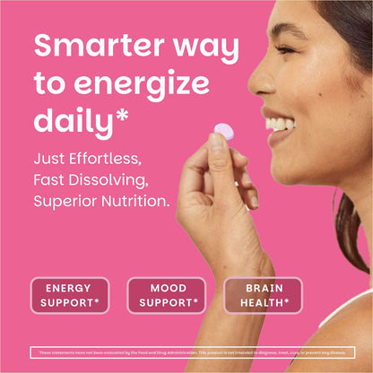 EZ Melts Dissolvable B12 2,500 mcg - Vitamin B12 for Energy & Immune Support - Non-GMO, Vegan & Gluten-Free - Maple Wellness Supplements