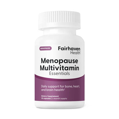 Fairhaven Health Menopause Multivitamin Essentials | Hormone Free Menopause Supplements for Women | Methylated Multivitamin for Women 50 and Over | Non-GMO | Perimenopause Supplements | 30 Capsules - Maple Wellness Supplements