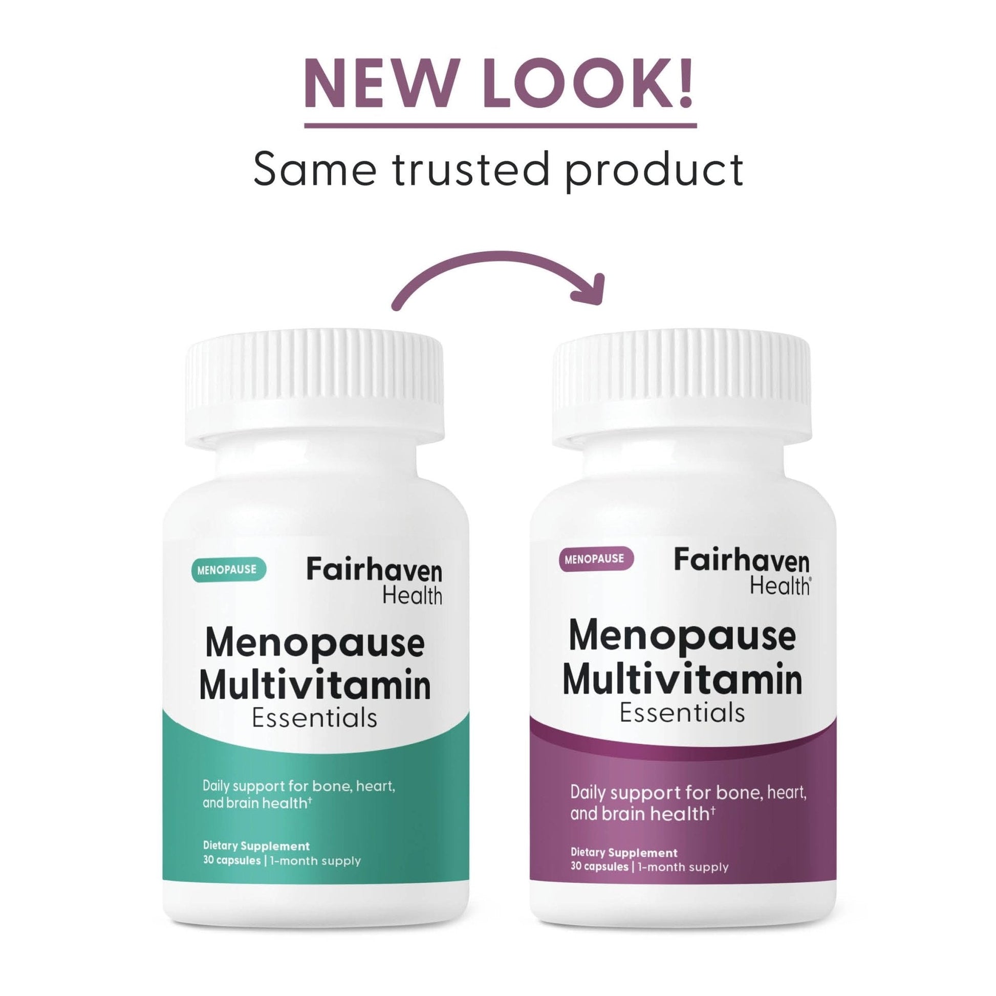 Fairhaven Health Menopause Multivitamin Essentials | Hormone Free Menopause Supplements for Women | Methylated Multivitamin for Women 50 and Over | Non-GMO | Perimenopause Supplements | 30 Capsules - Maple Wellness Supplements