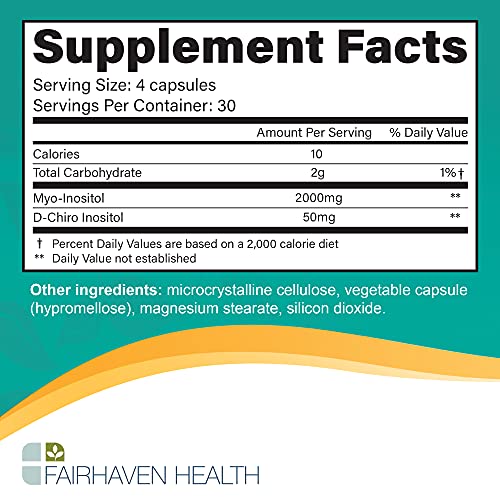 Fairhaven Health Myo-Inositol and D-Chiro Inositol Supplement | 40:1 Ratio | Female - Maple Wellness Supplements