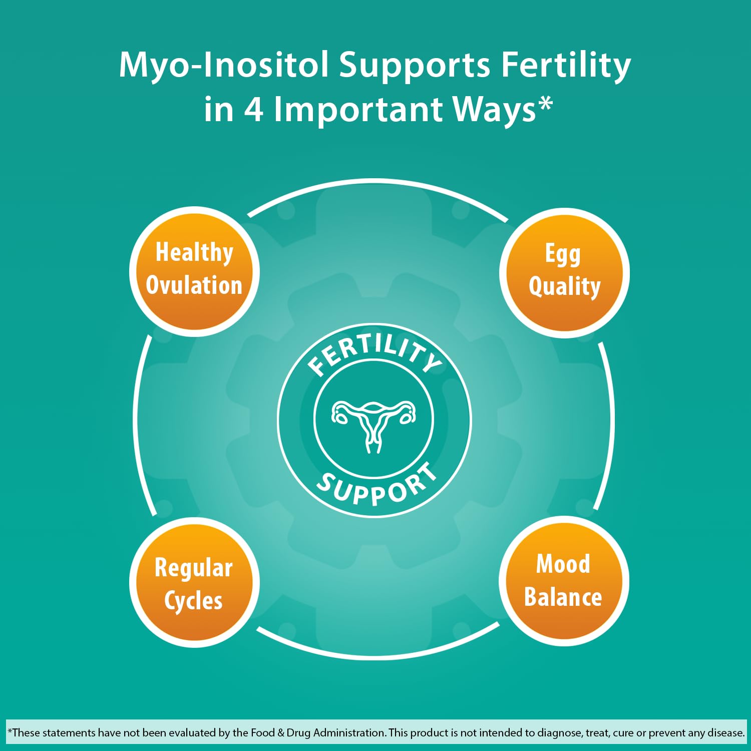 Fairhaven Health Myo-Inositol Supplement 2000mg | Male and Female Fertility Supplement - Maple Wellness Supplements