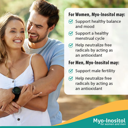 Fairhaven Health Myo-Inositol Supplement 2000mg | Male and Female Fertility Supplement - Maple Wellness Supplements