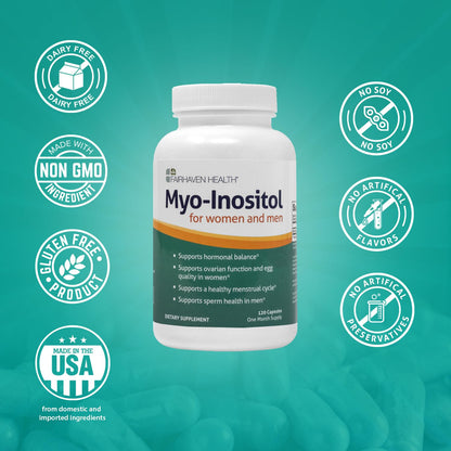 Fairhaven Health Myo-Inositol Supplement 2000mg | Male and Female Fertility Supplement - Maple Wellness Supplements