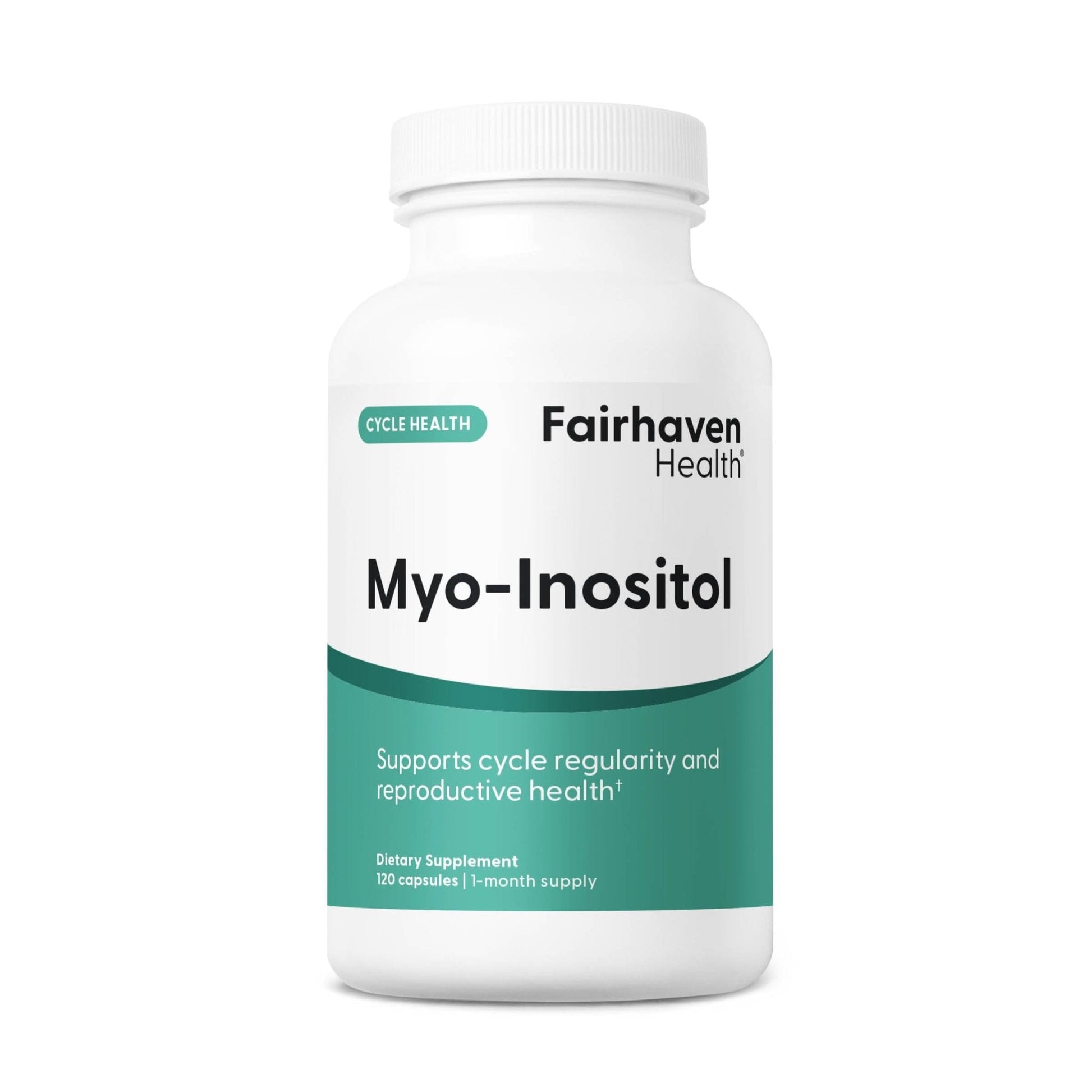 Fairhaven Health Myo-Inositol Supplement for Women and Men | Vitamin B8 2000mg | Vegan Inositol Powder Capsules | Gluten, Dairy and Soy Free | 120 Inositol Capsules - Maple Wellness Supplements
