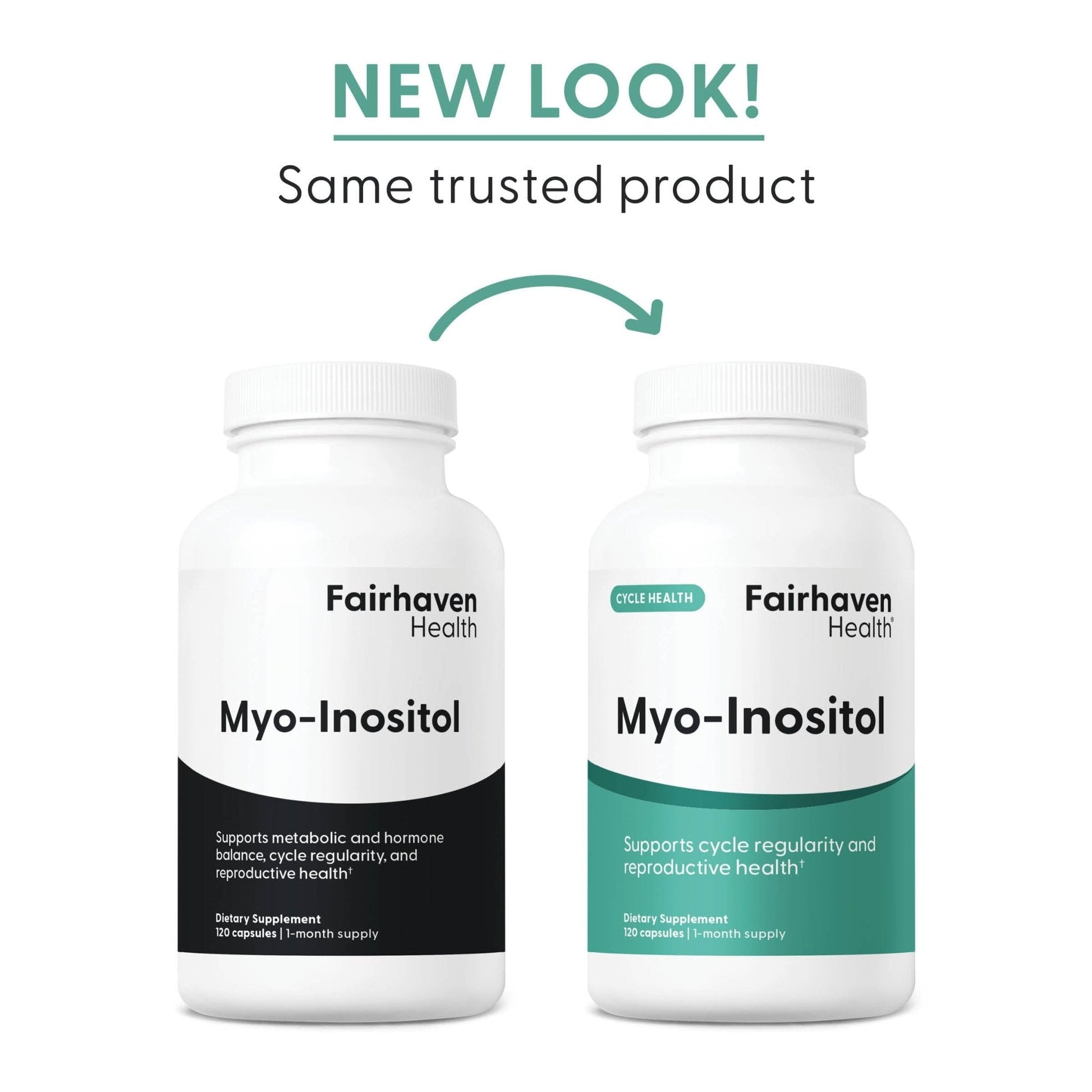 Fairhaven Health Myo-Inositol Supplement for Women and Men | Vitamin B8 2000mg | Vegan Inositol Powder Capsules | Gluten, Dairy and Soy Free | 120 Inositol Capsules - Maple Wellness Supplements